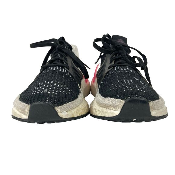 Adidas UltraBoost 19 -Women's Sz 6.5 -Black/Pink/White -Running Shoes EF1625 - Picture 2 of 11